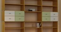 Regal mit Schubkästen 