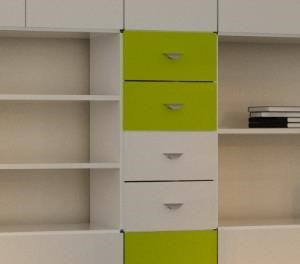 Regal mit Schubladen