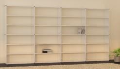 weisses Bücherregal